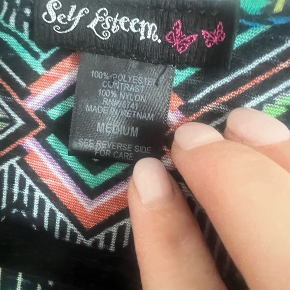 Self Esteem - Multicolor Tiered Boho Aztec Tank - Picture 7 of 7